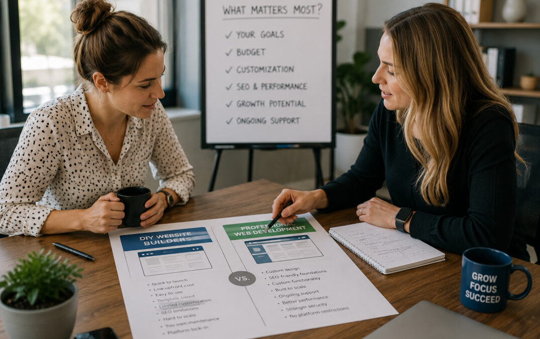 DIY Website Builder vs. Professional Web Development: What’s Actually Right for Your Business