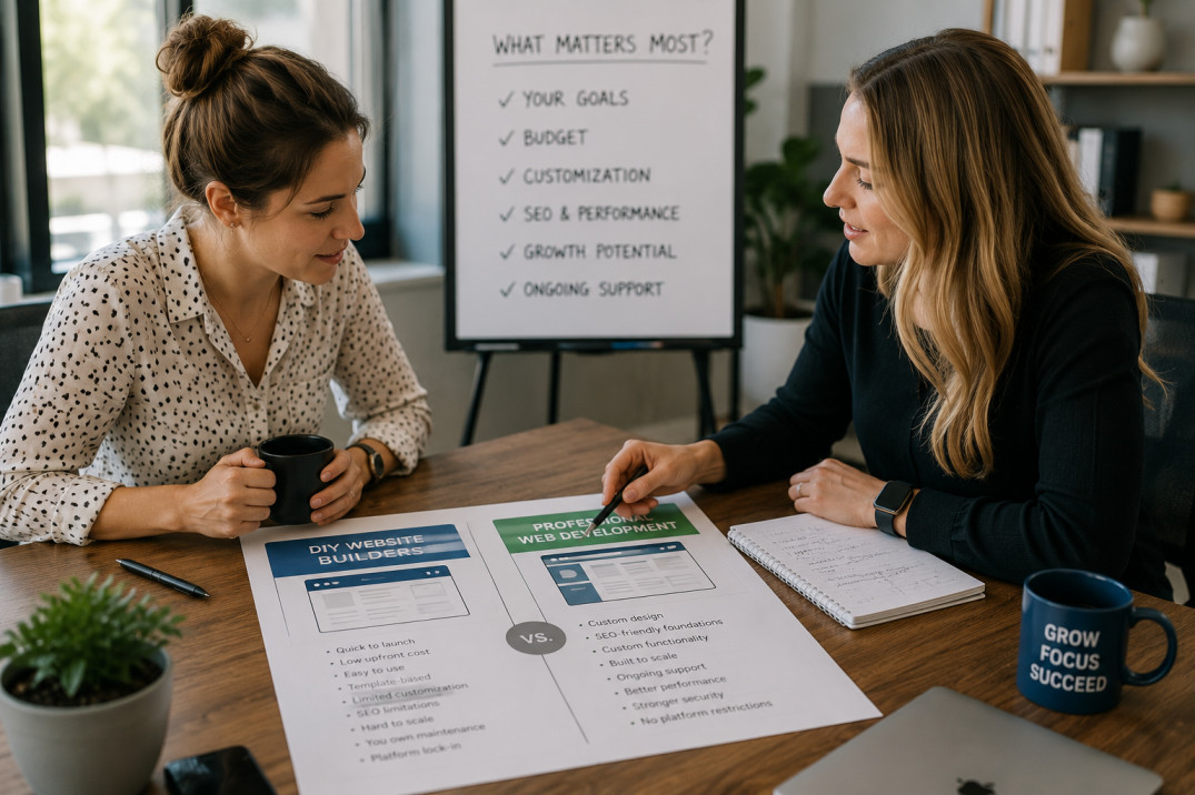 DIY Website Builder vs. Professional Web Development What’s Actually Right for Your Business